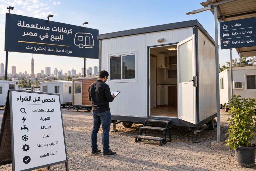 كرفان مستعمل للبيع في مصر