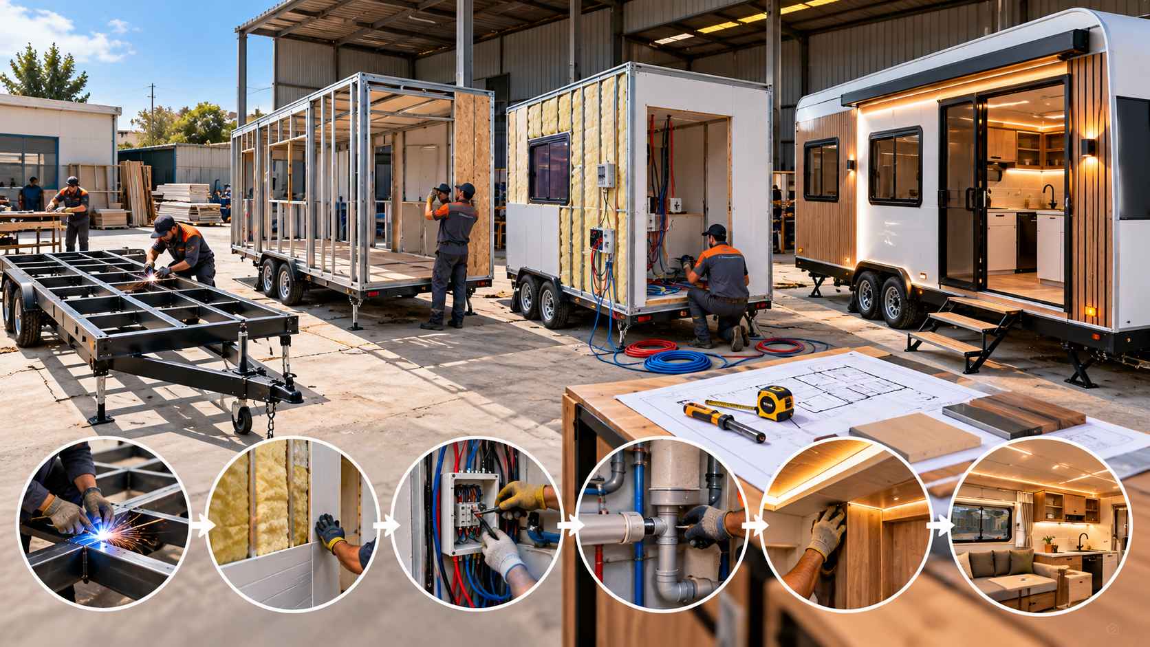 طريقة تصنيع الكرفانات