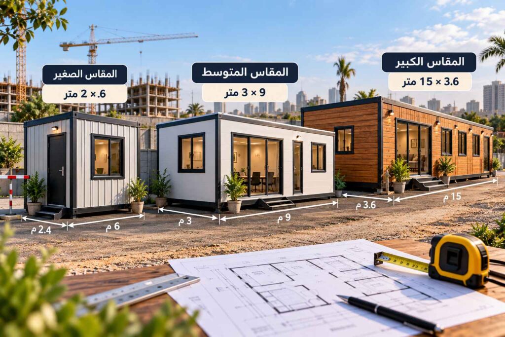 مقاسات الكرفانات