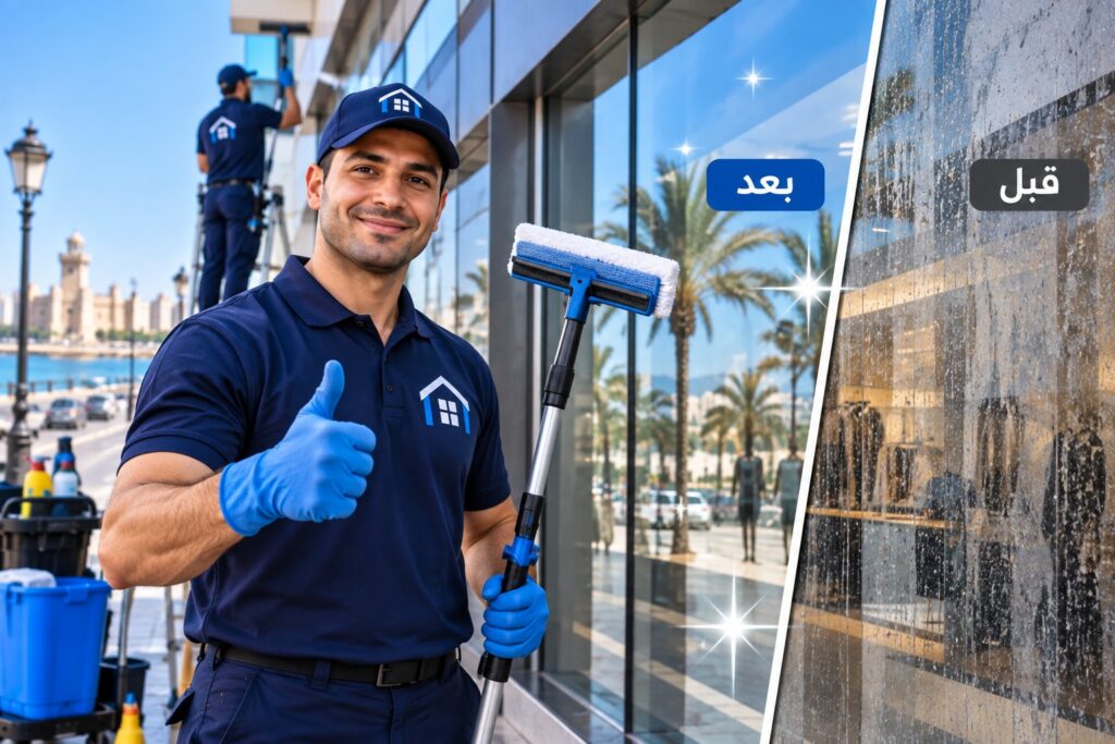 شركات نظافة واجهات الشركات والمحلات بالاسكندرية