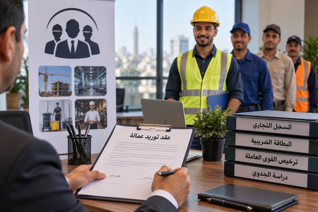 كيفية تأسيس شركة توريد عمالة في مصر