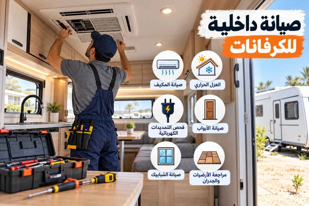 صيانه داخليه للكرفانات